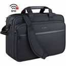 18 Laptop Bag Briefcase 17.3 Inch Expandable Water-Repellent Business Travel New