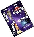 Interstellar Adventures Space Theme tambola Tickets Bingo housie lotto (Printed on Hard Sheet, Big Size Tickets, 48 Cards)