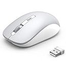 JOYACCESS Wireless Mouse Bluetooth Mouse Cordless Dual Mode (BT5.0/3.0+2.4G), Computer Silent Mini Mice for Laptop/Mac/Windows/MacOS/Android