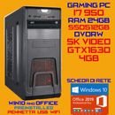 COMPUTER PC GAMING CPU INTEL i7-950 Ram 24GB SSD512GB GTX1630-4GB Win10+Office