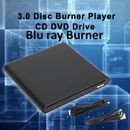 Blu ray BD Burner External USB 3.0 Slot In DVD RW CD Writer Portable Drive Black