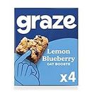 Graze Healthy Snacks - Lemon Blueberry Oat Snack Bars, 4x30g