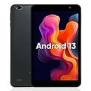 weelikeit 8 inch Tablet Android 13, Small Reading Tablet, 3GB RAM 32GB ROM(256GB Expanded) Google Tablets PC with WiFi, Bluetooth, Dual Camera, YouTube, Type-C USB, 1280x800 IPS HD Touchscreen, Black