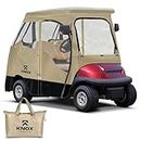 KNOX Golf Cart Enclosures 2 Passenger 59", 600D Portable Driving Transparent Golf Cart Cover Storage, Golf Cart Accessories, Waterproof Cover, Compatible with Club Car DS/Precedent, EZGO TXT/RXV