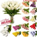 Fiori Tulipani Artificiali Falso Bouquet Falso Touch Vero Casa Matrimonio Decorazione-