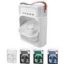 Macloom Portable Air Conditioner Fan, Mini Evaporative Air Cooler with 7 Colors LED Light, 1/2/3 H Timer, 3 Wind Speeds and 3 Spray Modes for Office, Home, Dorm, Travel