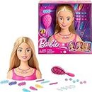 Barbie Styling Head Muñeca Cabello Rubio para niñas de 3 años en adelante