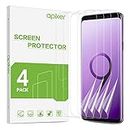 apiker [4 Stück TPU Schutzfolie für Samsung Galaxy S9, Samsung Galaxy S9 TPU Displayschutzfolie, mit Positionierhilfe blasenfrei, hohe Definition, hohe Empfindlichkeit