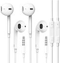 2 Packs-Apple Earbuds [Apple MFi Certified] Earphones Wired with Microphone for 3.5mm iPhone Headphones (Built-in Microphone & Volume Control) Compatible with iPhone/iPad/iPod/Computer/MP3/4,Android1