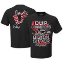 Men's Checkered Flag Sports Black Dale Earnhardt Champions Wear T-Shirt