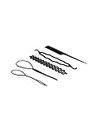 CHANDERKASH Pack of 5, Black Plastic DIY Styling Tools Pull Hair Clips For Women Hairpin Combhair Juda Bun Maker Hair Style Accessories for Women, Black