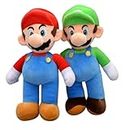 AVSHUB Combo Mario Luigi Playing Toy, Skin Friendly Lovable hugable Cute Giant Life, Soft Toy for Girls and Boys, Toys Playing Size - 35 cm (Multicolor)