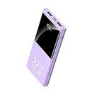 Portable Power Bank Charger 10000mAh 22.5W Fast Charging PD3.0 QC4.0 USB C in/Out Slim Battery Pack Compatible with iPhone Samsung Google LG iPad and More (Purple)
