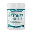 Tested Nutrition Tested Ketones +B12 +B6 | BHB Ketones with Vitamin B12 & Vitamin B6 for Nutrient Metabolization, Performance, Energy | Unflavoured, 60 Servings (140G)
