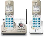 AT&T Expandable Cordless Phone System Answering Machine 2 Handsets Bluetooth
