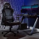 X ROCKER Agility PC Office Gaming Chair, Racing Lumbar & Neck Support - BLACK