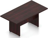 6 FT Contemporary Rectangular Conference Room Table in American Mahogany Finish