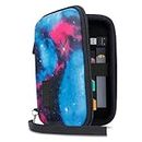 USA Gear Vape Case with eCigarette and Pod Travel Storage - Compatible with JUUL Vapes - Weather and Scratch Resistant, Wrist Strap, Compact Design with Hard Shell Exterior - Galaxy