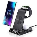 Wireless Charger for Samsung, 3 in 1 Wireless Charging Station for Samsung Galaxy S24 Ultra/S23 Ultra/S22/S21/Note 20/Z Flip 5/Fold 5, Charger for Samsung Galaxy Watch 6/5/4, Galaxy Buds 2/Pro/+