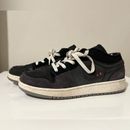 Nike Shoes | Big Kid's Jordan 1 Low Se Craft Black/Cement Grey-Lt Graphite (Dv0478 001) 6.5 | Color: Black/Gray | Size: 6.5y = Men’s/Unisex 6.5