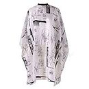 BARCODE Pro Salon Hairdressing Cape Gown Barber Cloth Hair Cut Dye Cover Hairdresser Cloth Hairdressing Apron Gown Printed Hair Cutting Sheet Apron Hairdressing Barber Cloth Salon Accessories