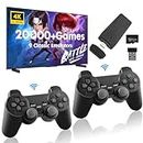 Retro Games Console - Video Game Consoles with 2Pack Game Controllers, 64GB Built-in Card 20000+ Games, 4K HDMI Display Arcade
