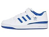 adidas Originals Forum Low Sneaker, White/Team Royal Blue/White, 1 US Unisex Little Kid