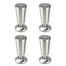 Adjustable Stainless Steel Furniture Legs Cabinet Legs Sofa Legs Coffee Table Legs Furniture Support Feet 80Mm / 100Mm / 120Mm / 150Mm Table Legs Tv Cabinet Legs Bed Foot - 4Pcs/120Mm