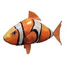 Locadence Remote Control Flying Shark, Inflated RC Inflatable Balloon Toy Shark Clownfish for The Office, Family, Birthday Party, Wedding, Indoor Play (Orange Clownfish)