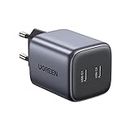 UGREEN Nexode 45W USB C Charger 2 Port USB C Power Supply GaN II Tech Adapter Compatible with Galaxy S22 Ultra, S21, MacBook Air, iPhone 14 Pro Max, 14 Plus-Grey