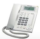 Panasonic Single Line KX-TS880MXWD Corded Phone (White)
