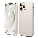 elago Liquid Silicone Case Kompatibel mit iPhone 13 Pro Max Hülle (6,7"), Hochwertiges Silikon, Rundumschutz Handyhülle :3-Layer Struktur Schutzhülle, Kratzfestes Weiches Mikrofaserfutter (Taupe)