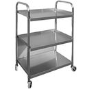 Omnimed 3-Shelf Steel Mobile Supply Cart 264651