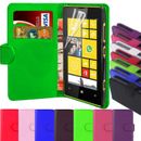 PU Leather Book Wallet Magnetic Flip Phone Case Cover For Nokia Lumia 520 