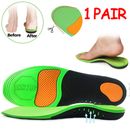 Orthotic Shoe Insoles Insert Flat Feet High Arch Support Plantar Fasciitis Pads