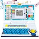 Mallexo Educational Laptop Computer Toy with Mouse for Kids Baby Girls and Boys Above 2 Years 20 Fun Activity Learning Machine Letter Words Games Mathematics Music Logic Memory Tool (Laptop Activity)