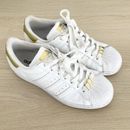 Adidas Superstar Originals Kids White Gold Shell Toe Sneakers Size Youth US 7