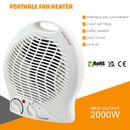 Fan Heater 2KW 2000W Portable Electric Hot Warm Air Upright Overheat Protection