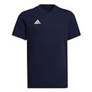 adidas Unisex Entrada 22 T-Shirt (Short Sleeve), Team Navy Blue 2, 13-14 Years