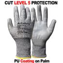 CUT RESISTANT LEVEL 5 WORK GLOVES THORN PROOF GRIP PROTECTION BUILDERS GARDENING