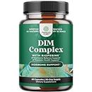 Extra Strength Diindolylmethane DIM Supplement - DIM Complex Men and Womens Hormone Balance Supplement with DIM SGS and Calcium D-Glucarate - Herbal DIM Supplement for Men and Women 30 Servings