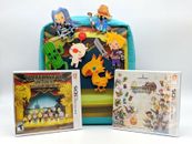 Paquete combo de bolsa de viaje Theatrhythm Final Fantasy bolsa de viaje 3DS hierro sobre parches