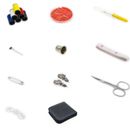 Portable Household Sewing Kit Box DIY Handwork Tool Set Home Supplies Accesso-wf