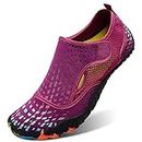 L-RUN Womens Water Sports Shoes for Surfing Walking Yoga Purple 8.5 M US Women