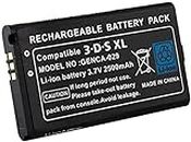 Link-e : batería Recargable de Repuesto, 3.7V 2500mAh, Destornillador Incluido, Compatible con la Consola Nintendo 3DS XL