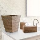 Piper Woven Bath Collection - Waste Basket Washed Taupe - Ballard Designs - Ballard Designs