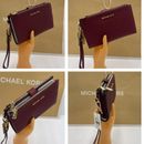 Michael Kors Bags | Michael Kors Lg Double Zip Wristlet Merlot Dark Cherry Mulberry Phone Case Nwt | Color: Brown | Size: Large