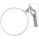 Dinghosen 134527100 Washer Boot Spring Clamp for Frigidaire Electrolux Washer Parts, Washing Machine Door Boot Seal Retaining Ring for Frigidaire Washer Parts, Prevents Water Leaks