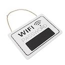 Ciieeo Hotel Password Sign Wifi Password Listing Signs Hanging Wifi Sign Wifi Password Sign for Home Wall Wifi Sign Wifi Password Board Password Sign Wall Decoration Household White Rope