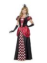 Smiffys Women's Royal Red Queen Costume, Dress and Crown, Wings and Wishes, Serious Fun, Plus Size 22-24, 45489
